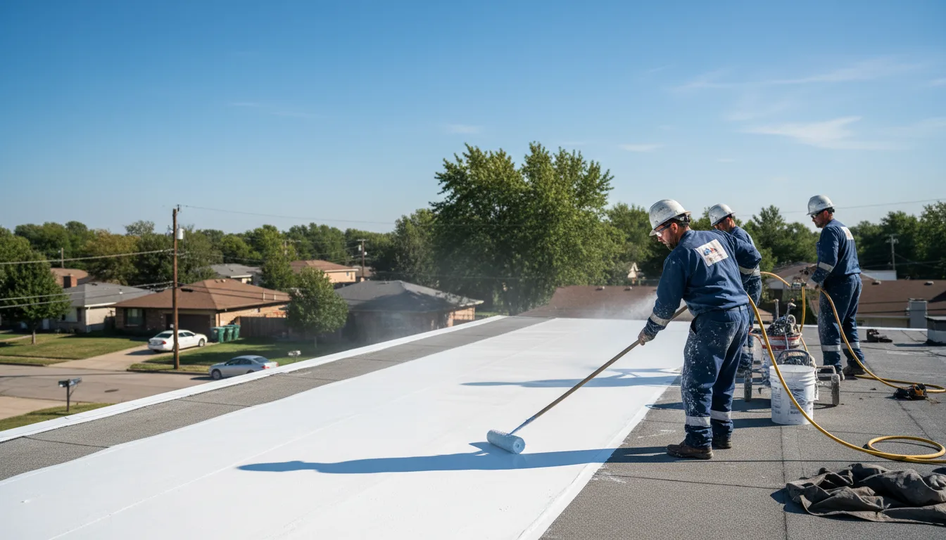 Commercial roof coating in Hadley, PA near me
